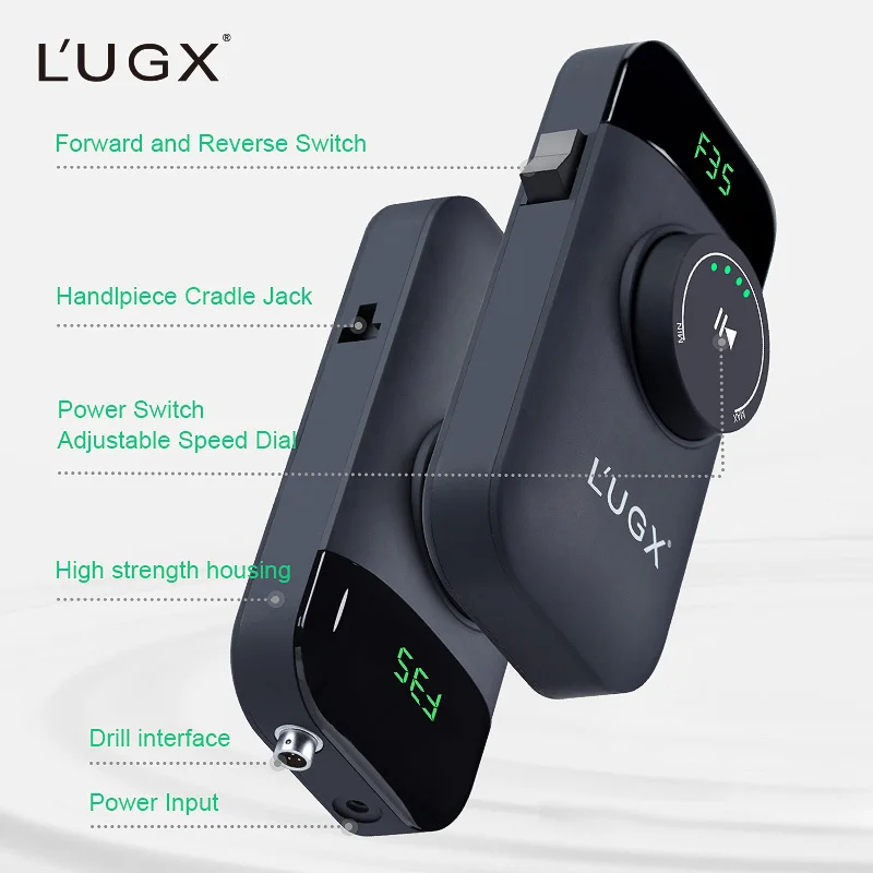 Lugx Nail Supplier Lg609 Portable Wireless Nail Polisher Manicure Pedicure Professional Electric Brushless Nail Drill Machine
